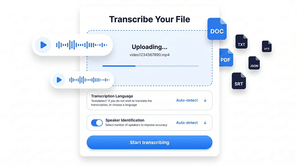 Audio to Text UI