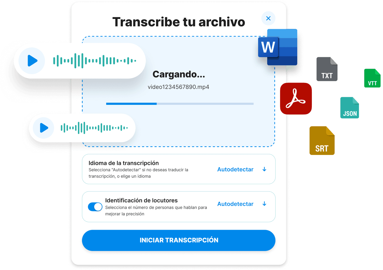 Audio to Text UI