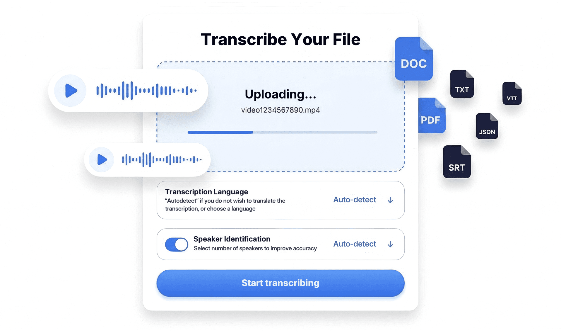 Audio to Text UI